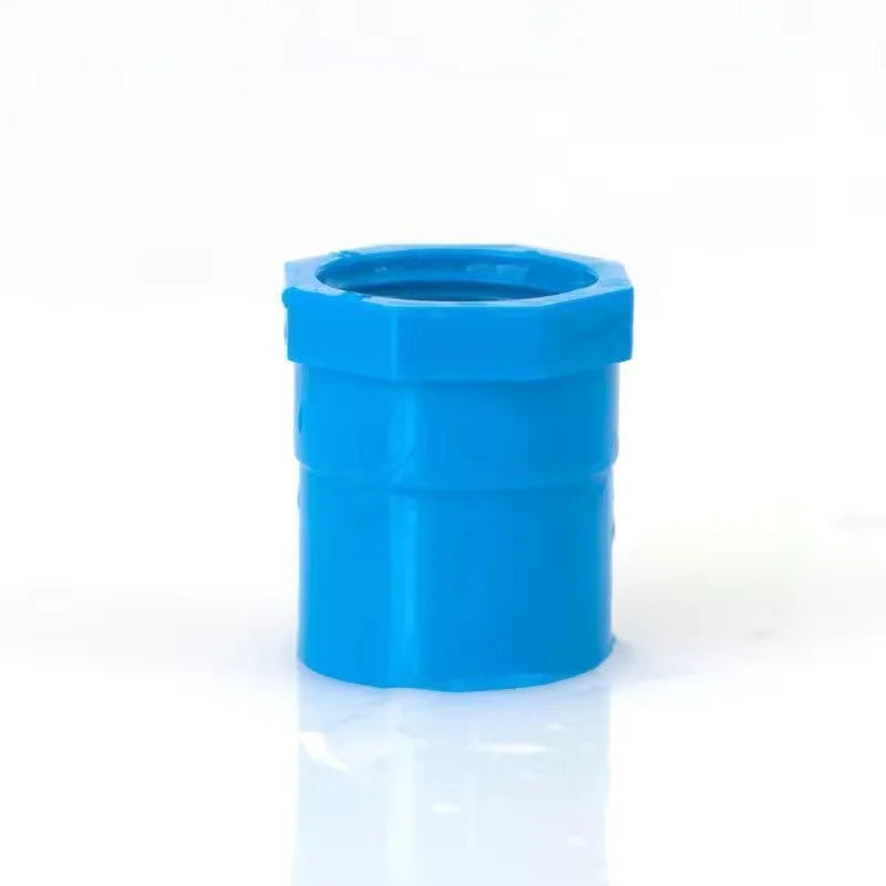 2-Pack PVC Straight Pipe Connectors for Garden Irrigation 1/2"