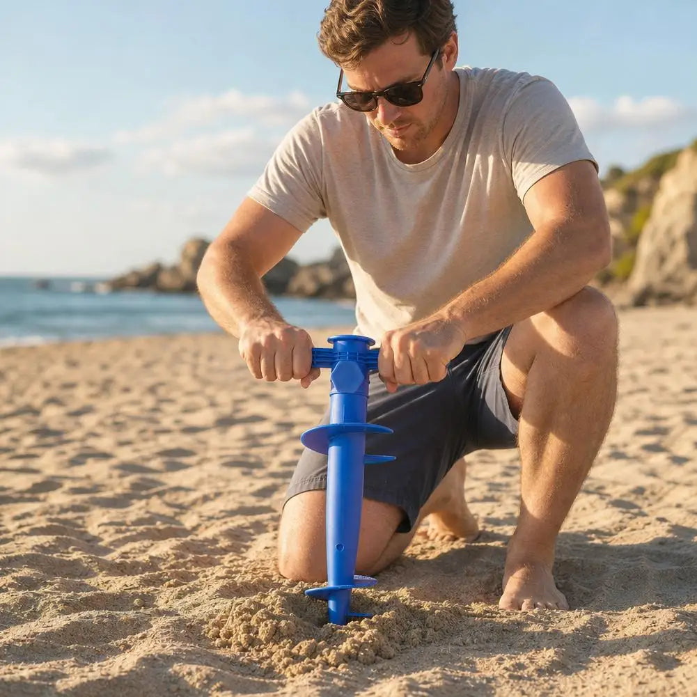 2-Pack Beach Umbrella Ground Spike Anchor – Sand & Lawn