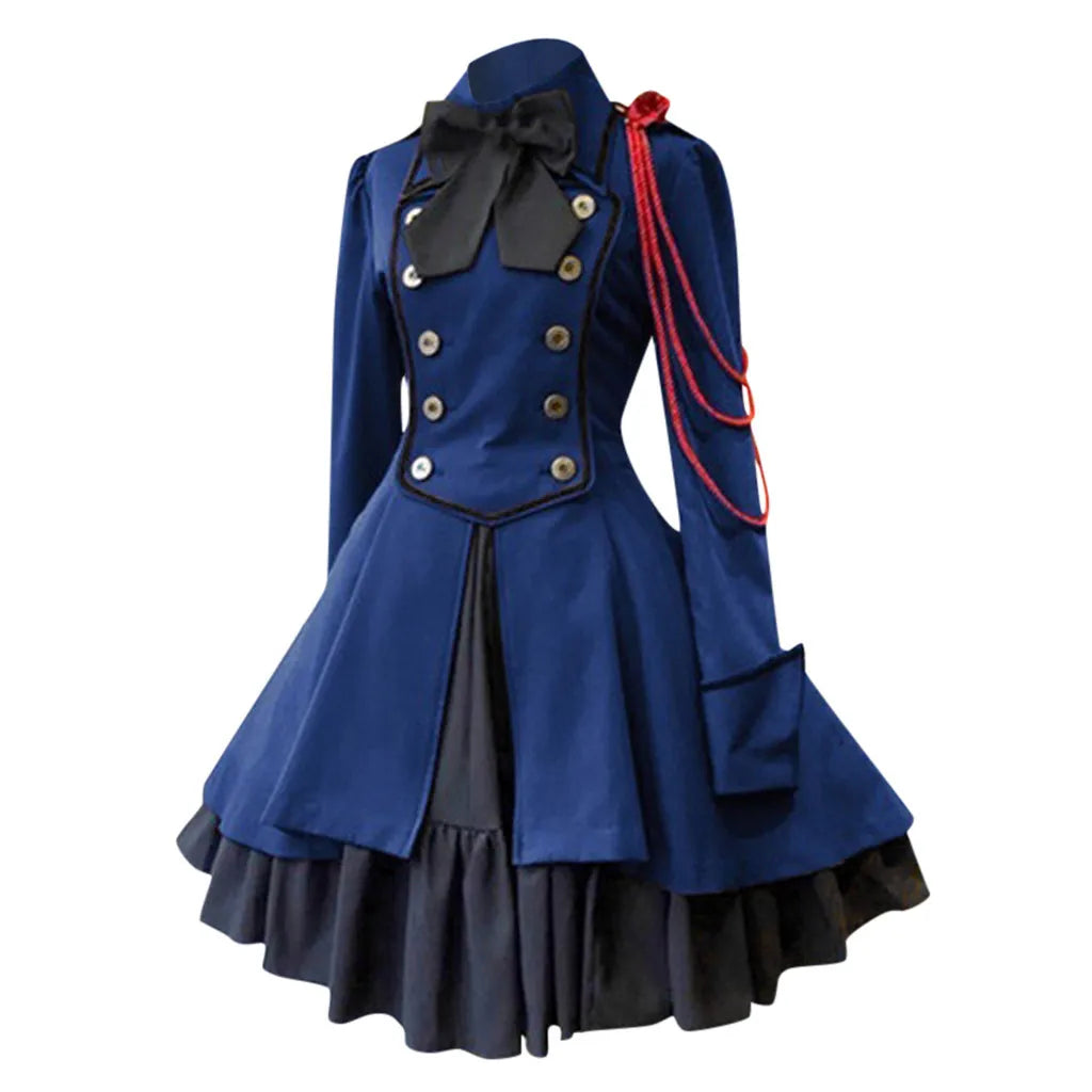 Women's Medieval Gothic Lolita Dress – Vintage Cosplay Costume