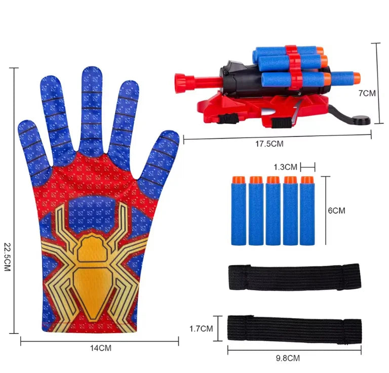 Spider Launcher Chidlren Toy Glove Web Shooters Halloween Wristband