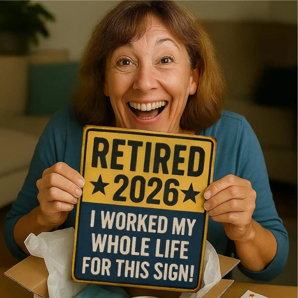 Retired Signs Men Women Bright Long Lasting Photo Prop Keepsake