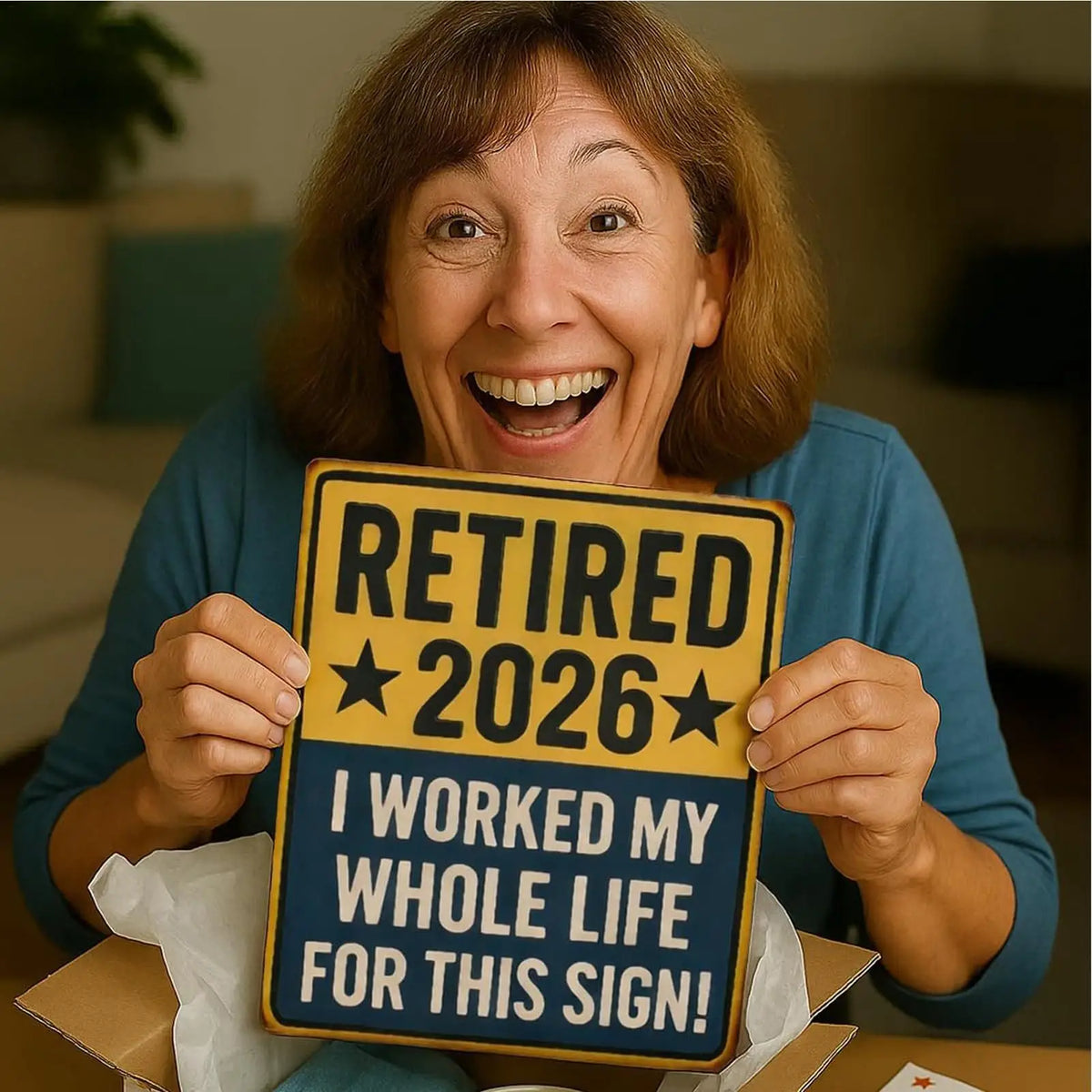 Retired Signs Men Women Bright Long Lasting Photo Prop Keepsake
