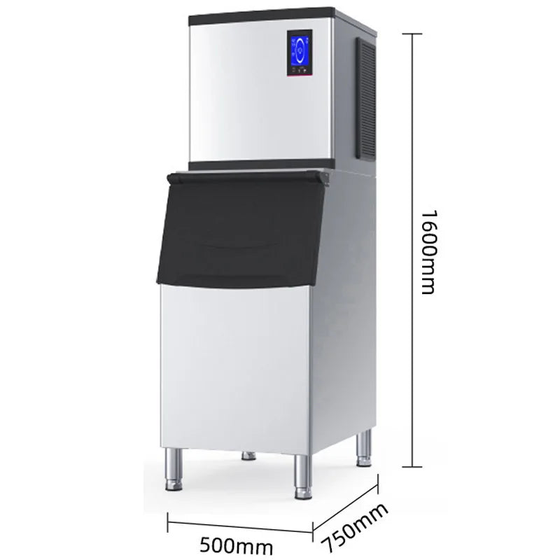 Commercial Ice Maker 250KG/Day | 50KG Bin, Auto Self-Cleaning