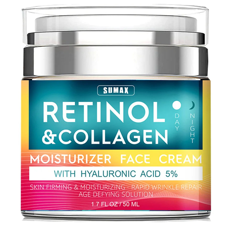 Retinol Cream Face Hyaluronic Acid Day-night Anti-aging Moisturizer
