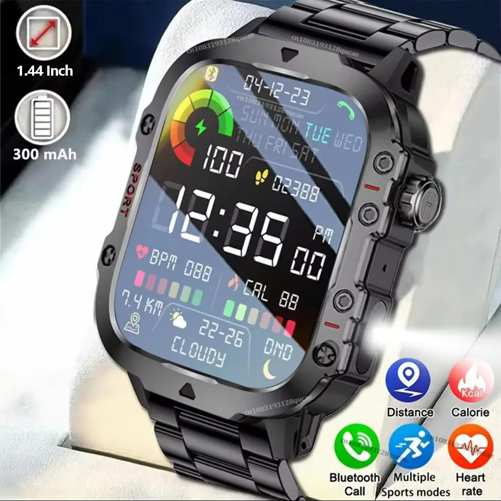 Military Smart Watch – GPS, BT Calls & Fitness Tracker 3ATM