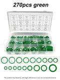 270Pcs O-Ring Seal Kit – Rubber Seals for Auto AC Systems