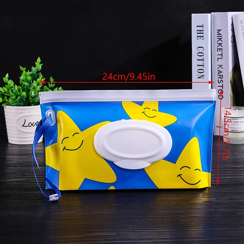 Portable Baby Wet Wipe Pouch | Reusable Refillable Holder