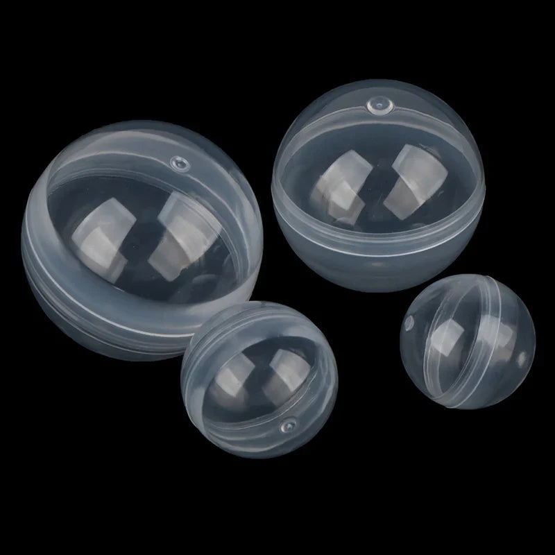 28- Can Open Transparency Plastic Capsule Toy Surprise Ball Tiny