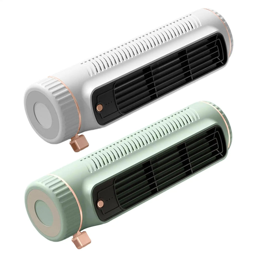 Mini Bladeless Tower Fan – USB Rechargeable, 3 Speed Portable