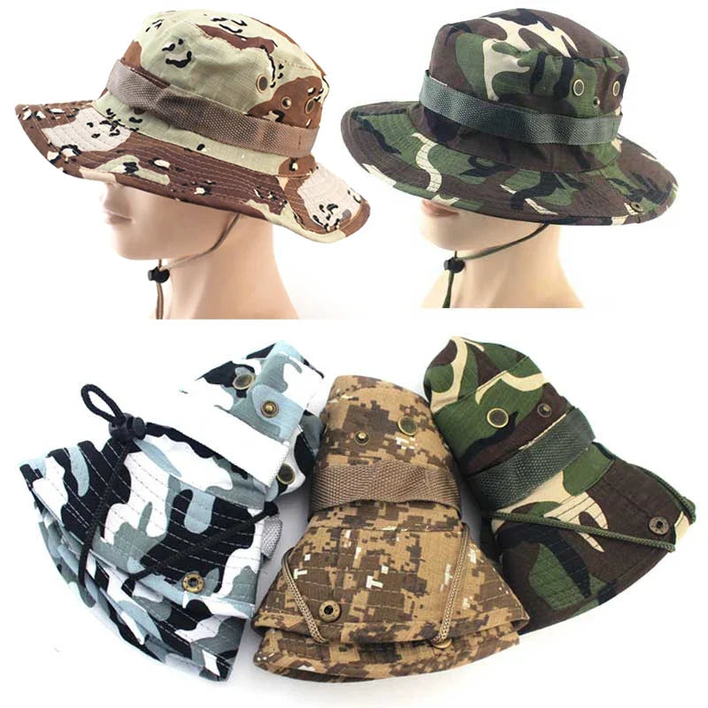 Camouflage Boonie Hat – Fishing, Camping & Sun Hat