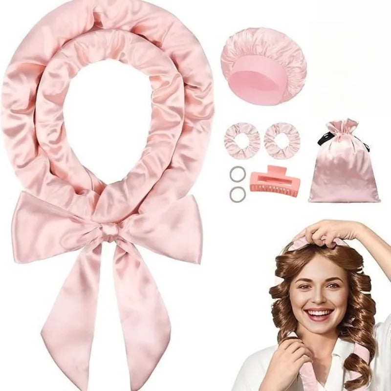 Heatless Curl Headband – Overnight Hair Curler for Long Hair