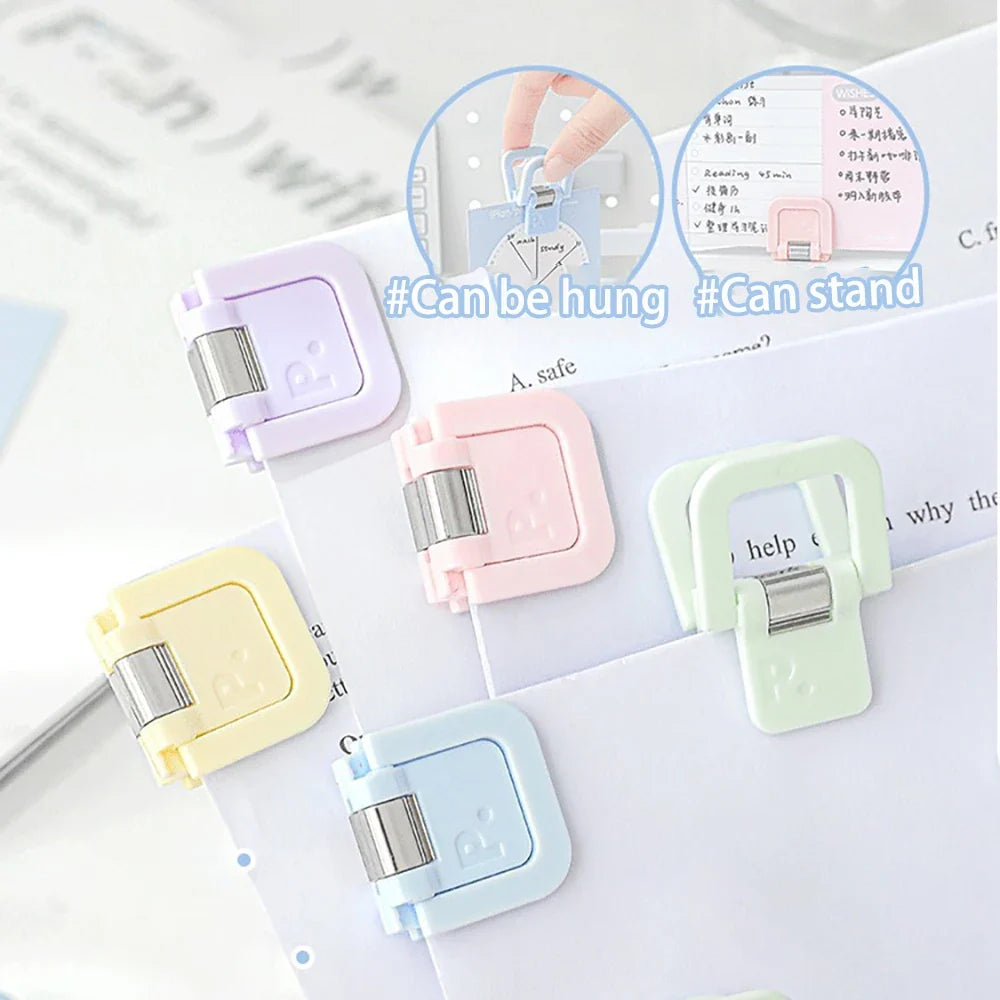 Cube Shaped Clip Multifunctional Mini Notes Receipts Student Papers