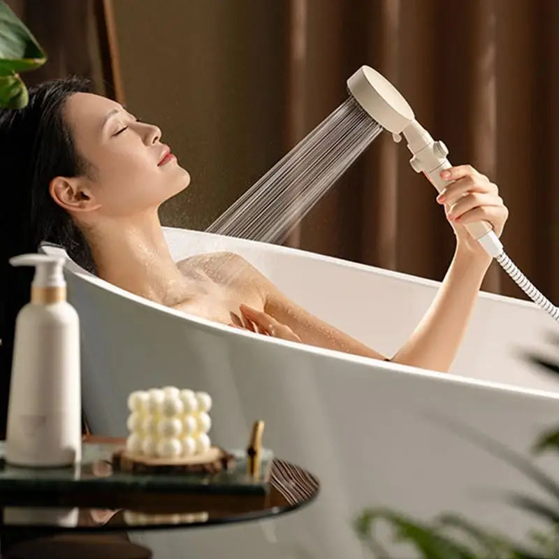 Filtered Handheld Shower Head | 5-Mode High-Pressure Filter