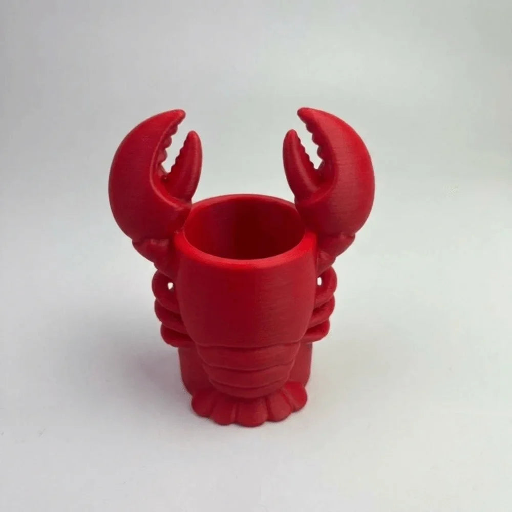 3D Lobster Pencil Holder – Desk Organizer & Makeup Brush Cup