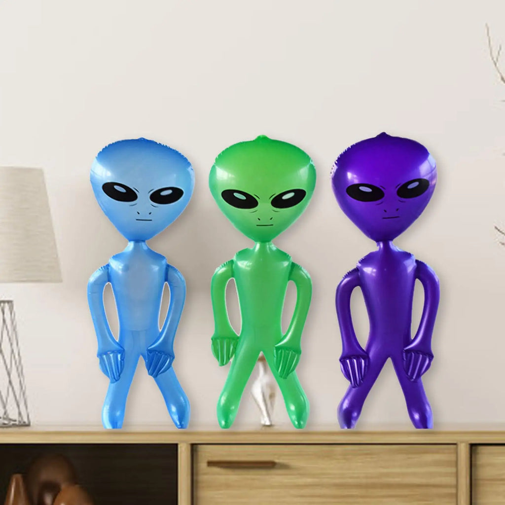 Green Alien Inflate Jumbo Halloween Decorations Balloons Photo Prop