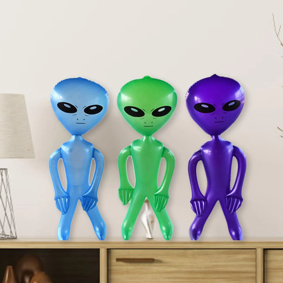 Green Alien Inflate Jumbo Halloween Decorations Balloons Photo Prop