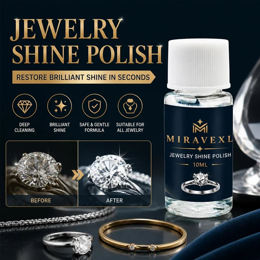 MIRAVEXL Gold & Silver Jewelry Cleaner Polish Solution 10ml