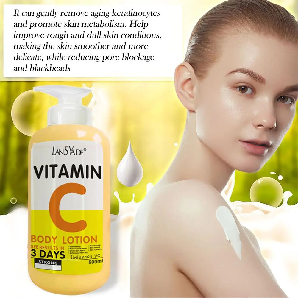 Vitamin C Body Cream Whitening Hydroxy Acids VE Remove Acne Marks
