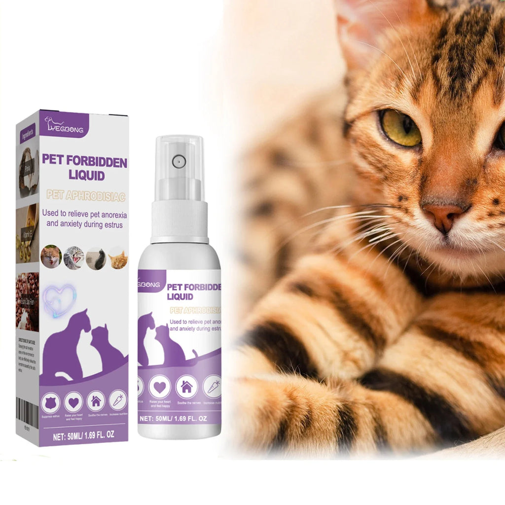Pet Calming Pheromone Spray – Anxiety & Estrus Relief for Cats & Dogs