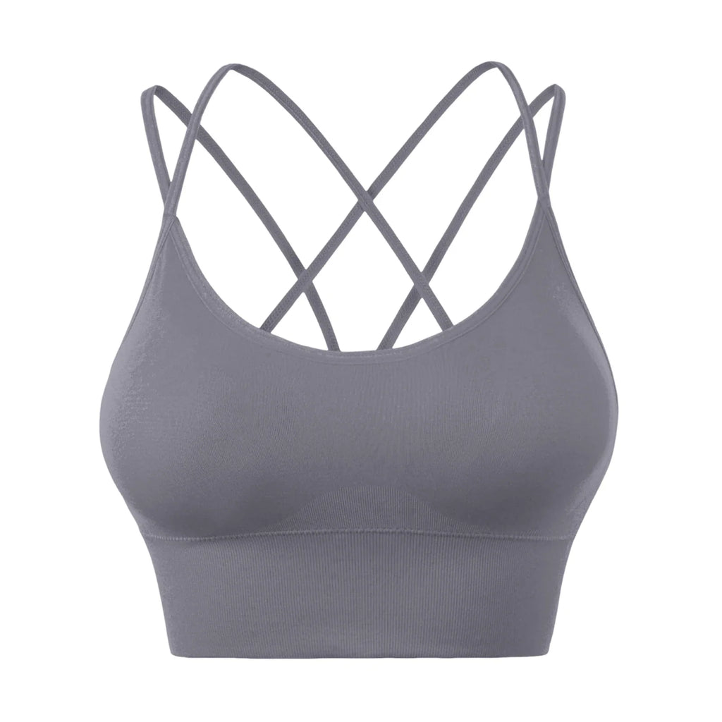Women's Wirefree Crisscross Sports Bra – Yoga & Running