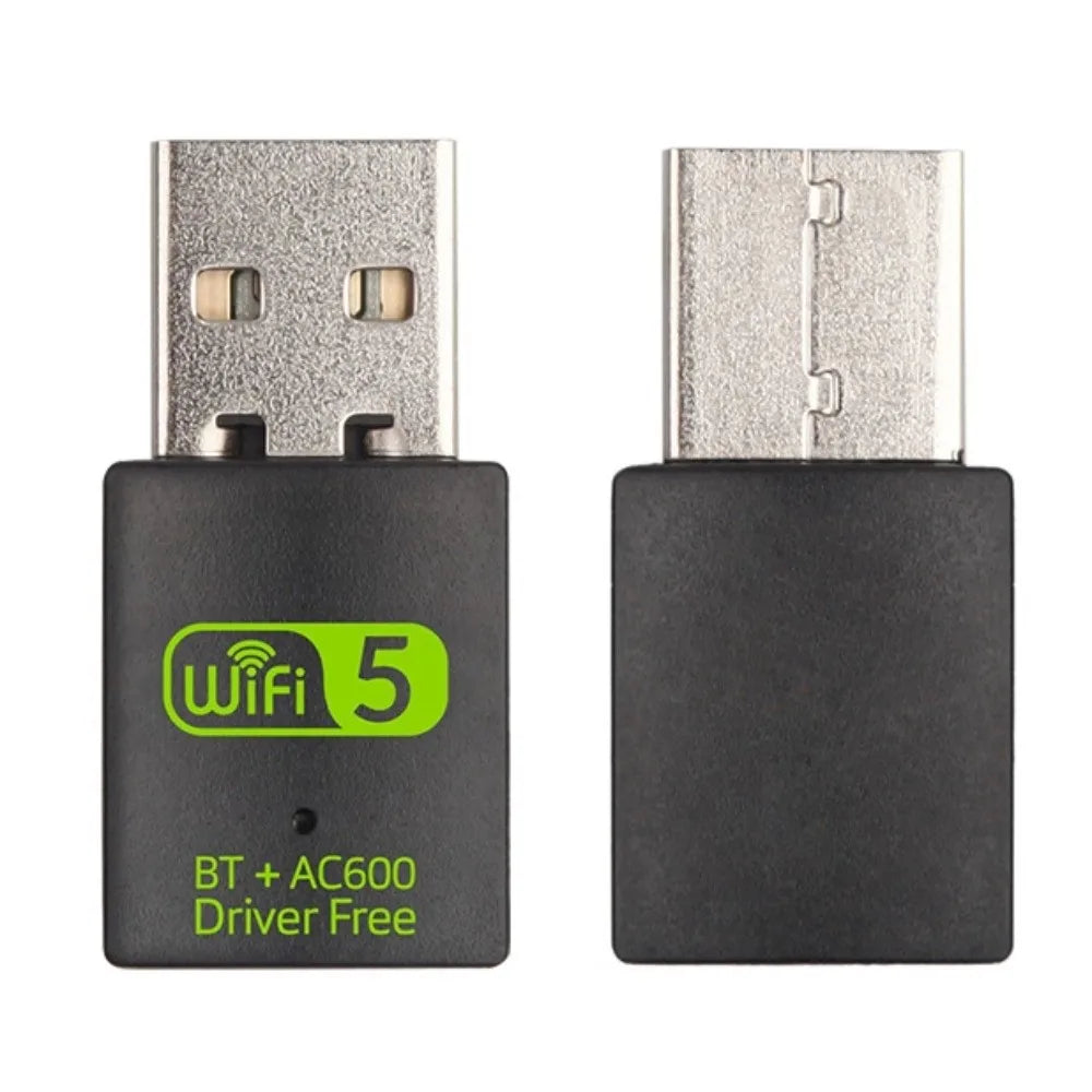600Mbps Dual Band WiFi & Bluetooth 5.0 USB Adapter – No Driver