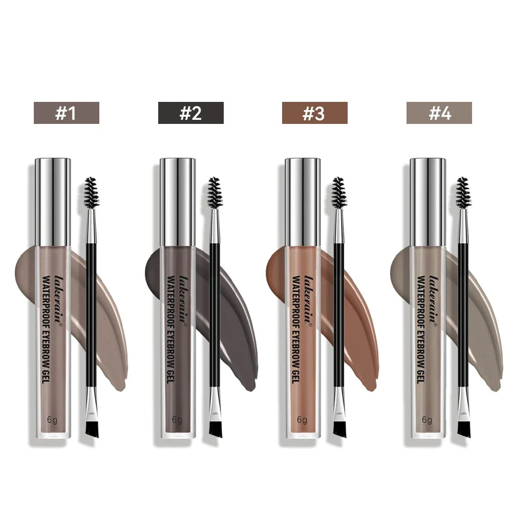 Waterproof Eyebrow Gel – High Pigment, Long-Lasting, 4 Colors
