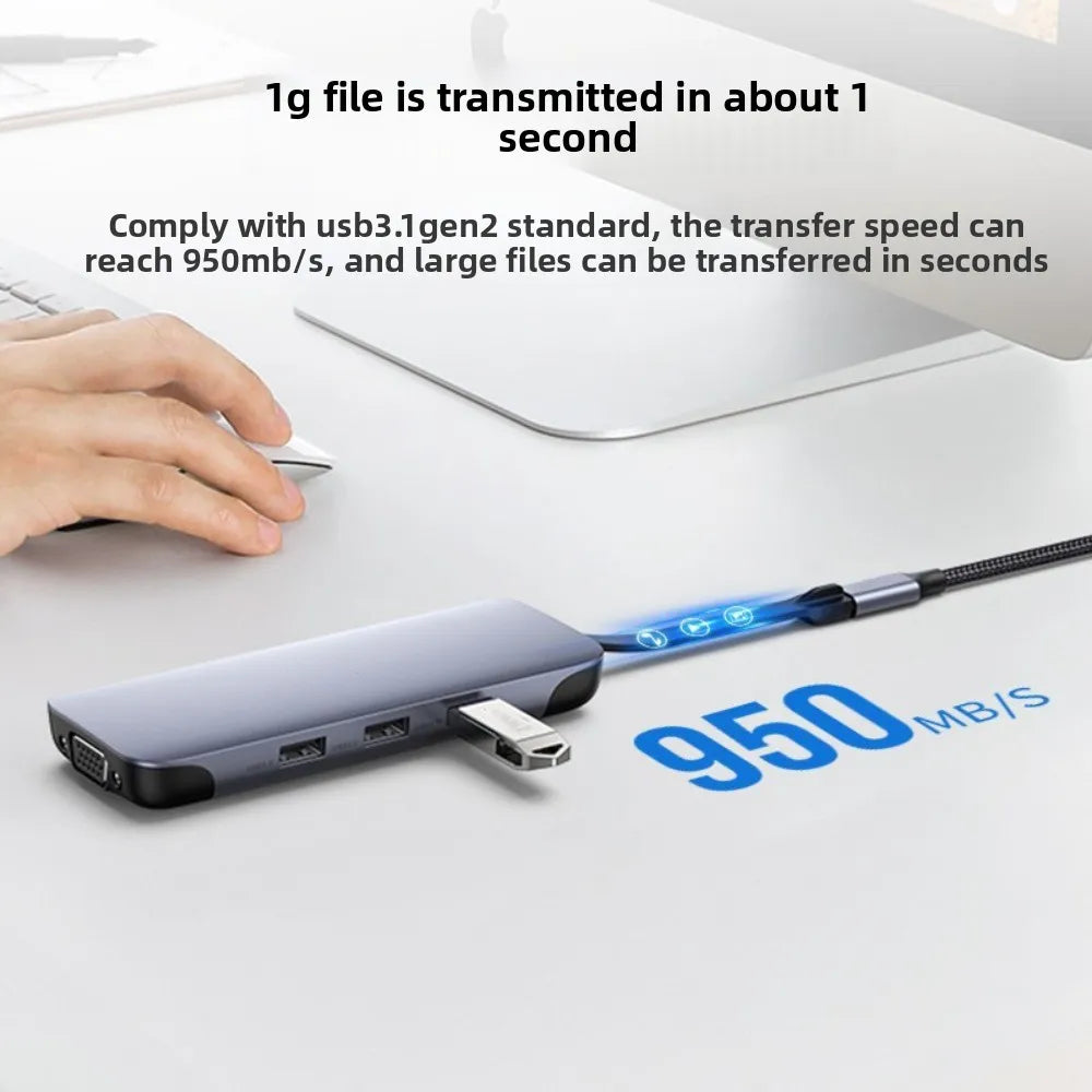 USB-C Extension Cable PD 100W Male to Female Braided 150cm