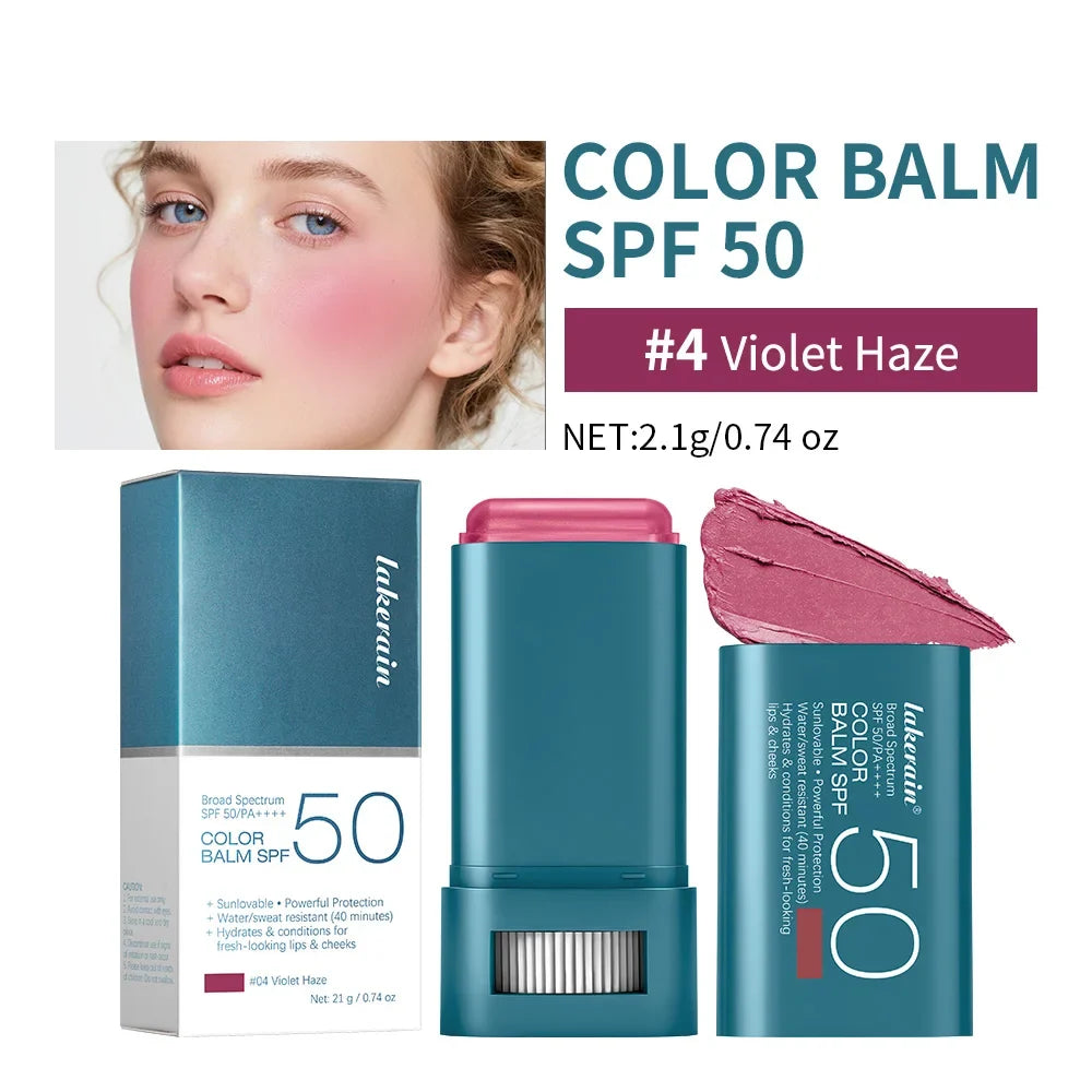 Color Balm SPF 50 Lip & Cheek Tint – 8 Shades Buildable Blush