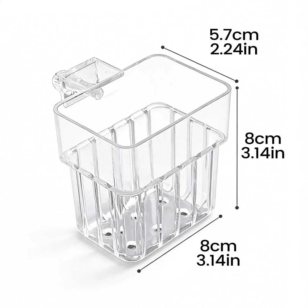 Transparent Hangable Pot Aquarium Plant Holder Planter Fish Tank