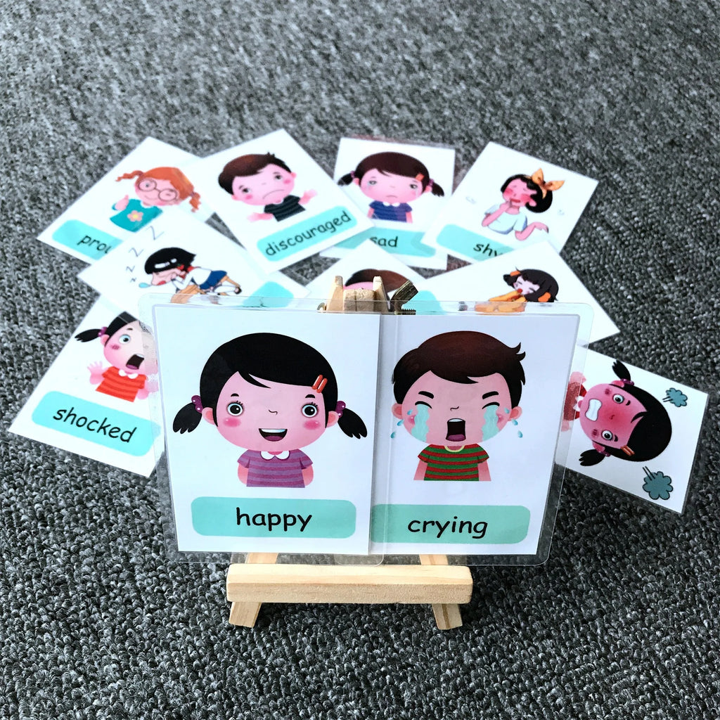 Montessori Kids English Words Learning Flashcards Early Educational