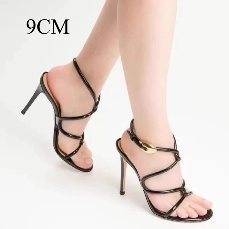 Women's Cross Strap High Heel Sandals | Party & Wedding