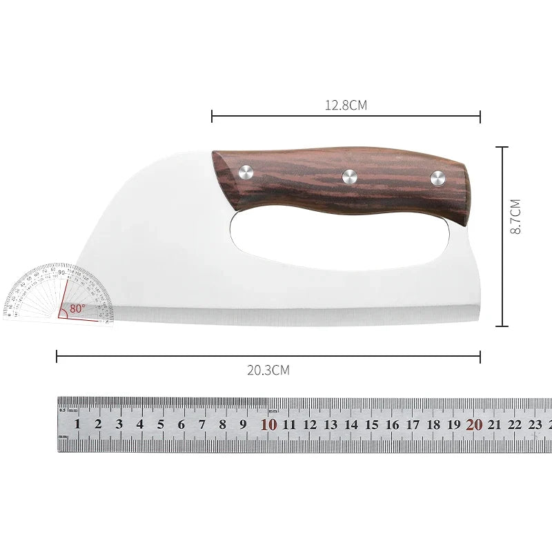 SHENJIU Forged Stainless Steel Chef's Cleaver Knife 20.3cm