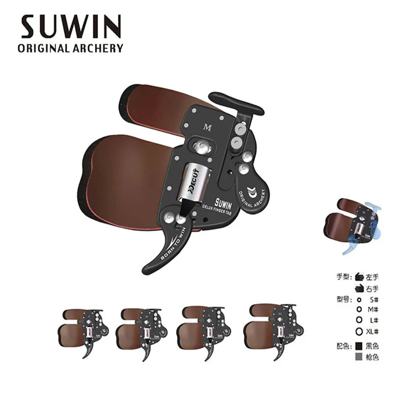 Decut Suwin Archery Finger Guard Bow Shooting Protection Tab Left