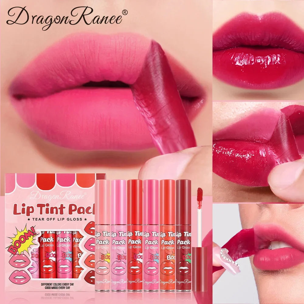 Dragon Ranee 6-Piece Tear-Off Lip Gloss Set | Matte & Hydrating