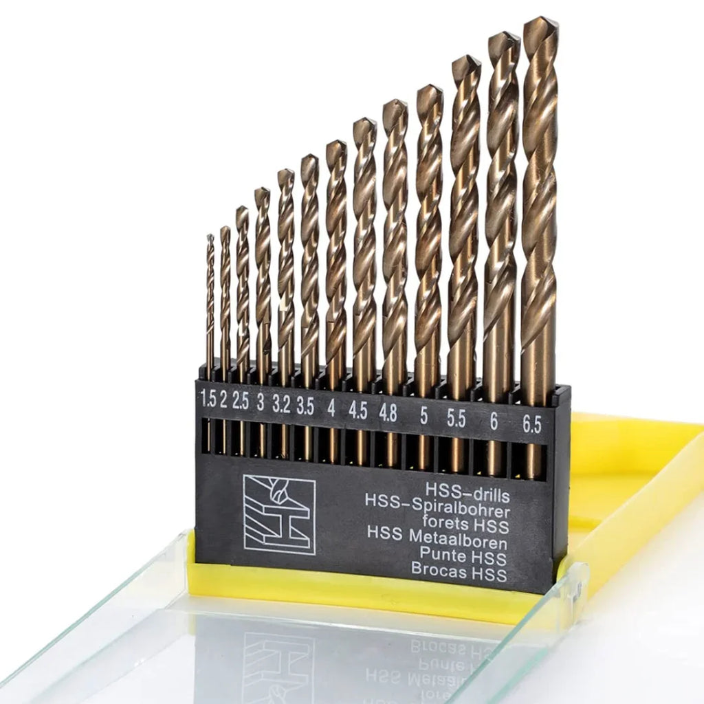 13-Pc Tungsten Carbide Masonry Drill Bit Set – Glass, Metal & Tile