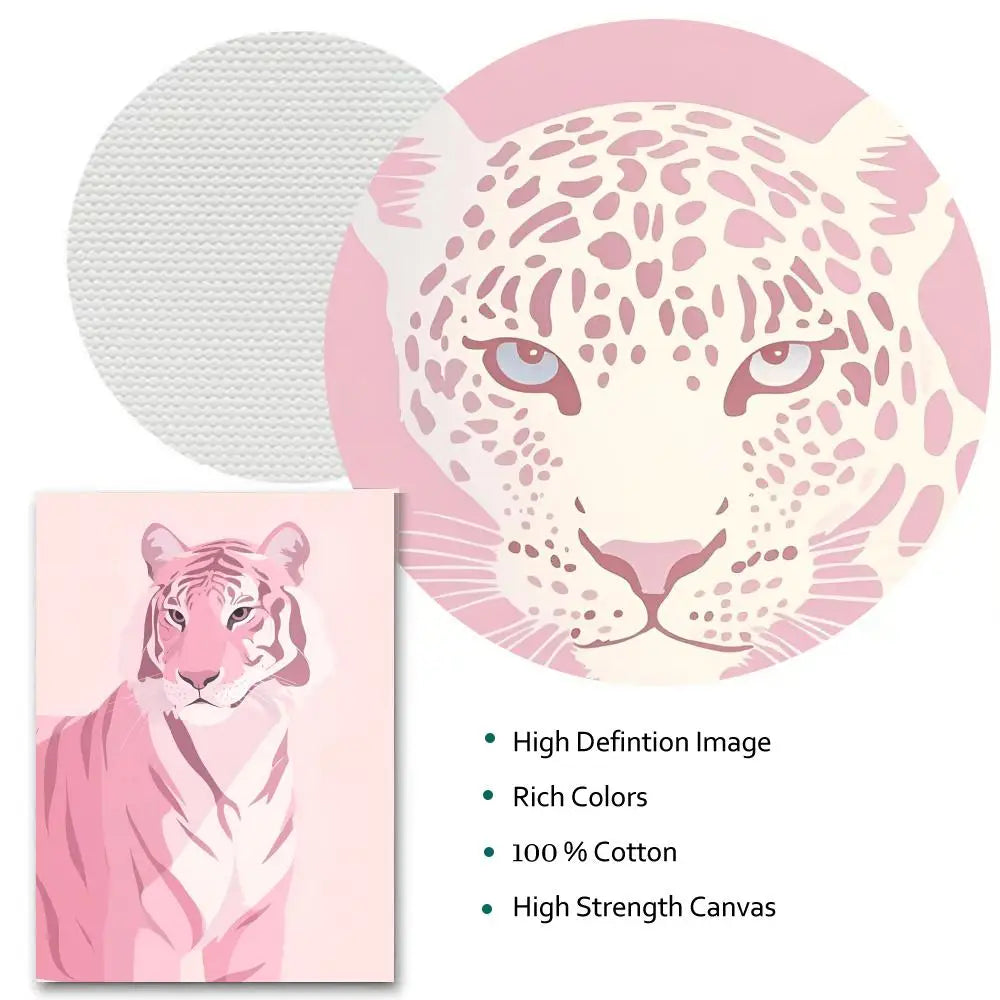 Pink Pattern Minimalist Wall Art Poster Sticker | Home Decor