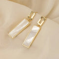 Huitan Geometric Drop Earrings – Women's Trendy Fashion Jewelry