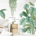 Monstera Leaf Wall Decal – Nordic Tropical Vinyl Sticker