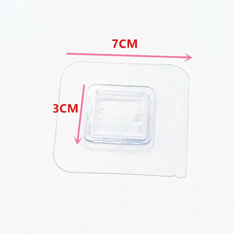 Transparent Adhesive Wall Hook – No-Drill Strong Sticky Hook