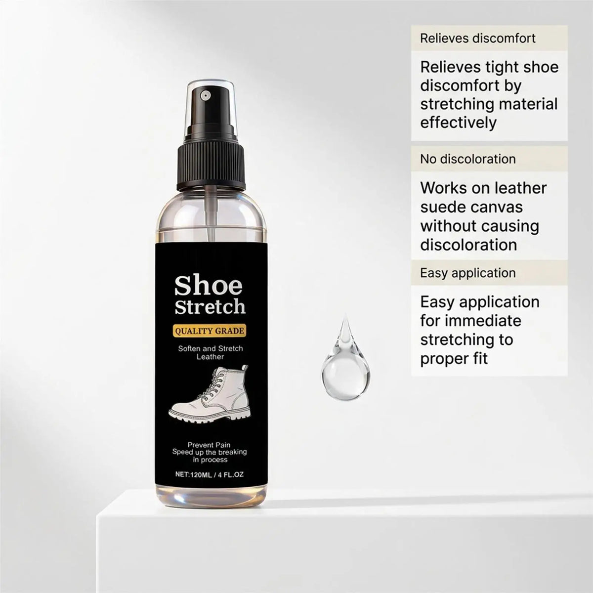 Shoe Stretcher Spray 120ml – Boot Softening & Stretch Liquid