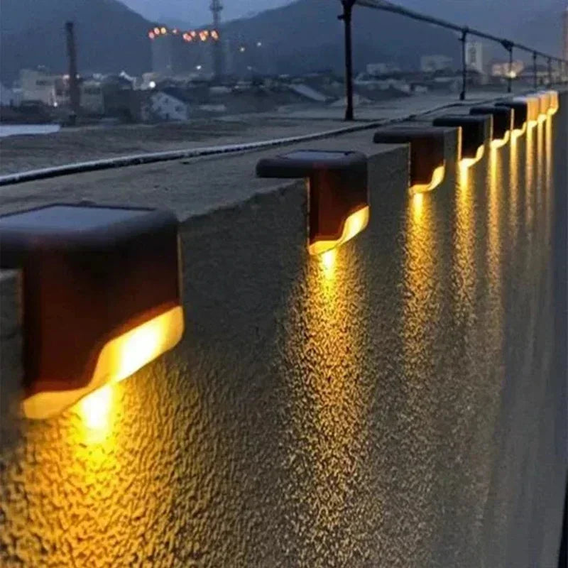 Solar Deck Lights Outdoor IP66 Waterproof LED Step & Stair Lamps