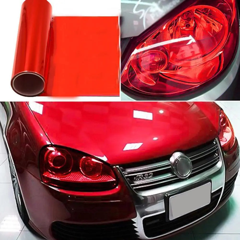 Car Motorcycle Headlight Tint Fog Light Taillight Smoke Vinyl Film