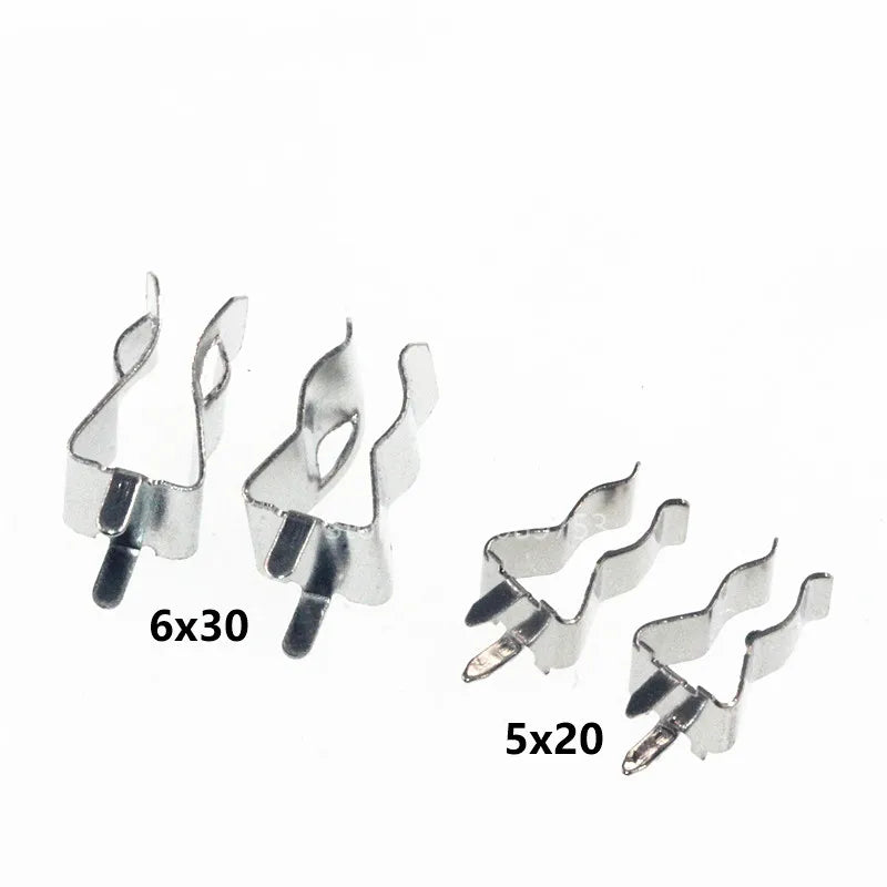 5 6 Fuse Clip Holder 5X20MM Insurance Header Copper Clamp