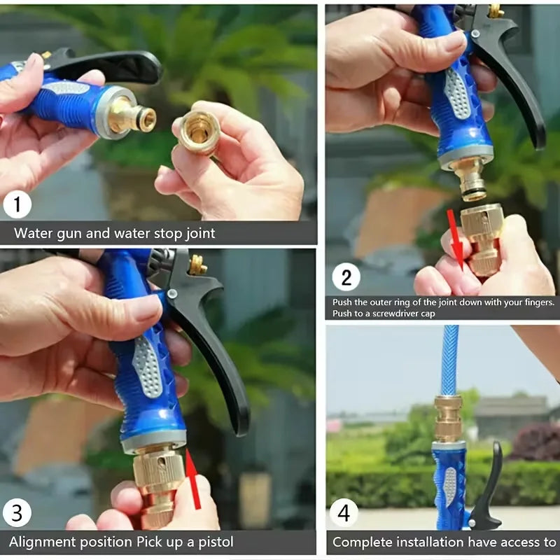 6-Pack 1/2" Quick Connect Swivel Adapters for Garden Hoses