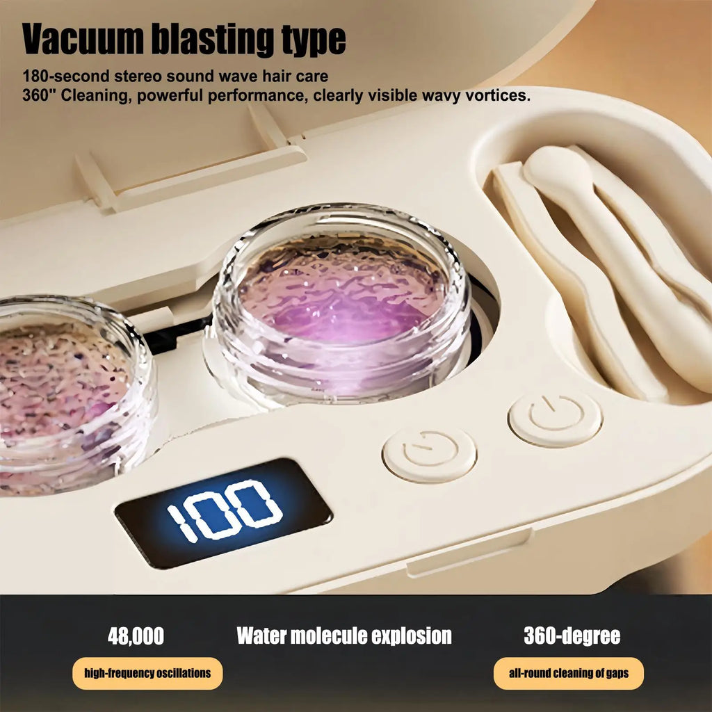 Ultrasonic Contact Lens Cleaner – Portable Electric Case