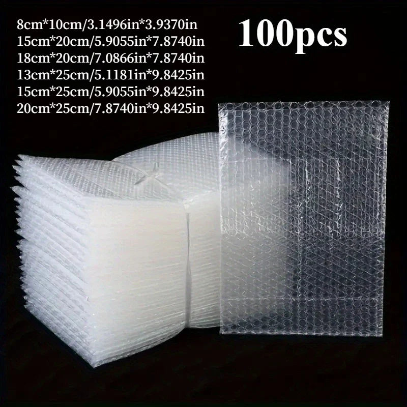 100 Pcs Bubble Foam Bags – Cushioning for Fragile Items
