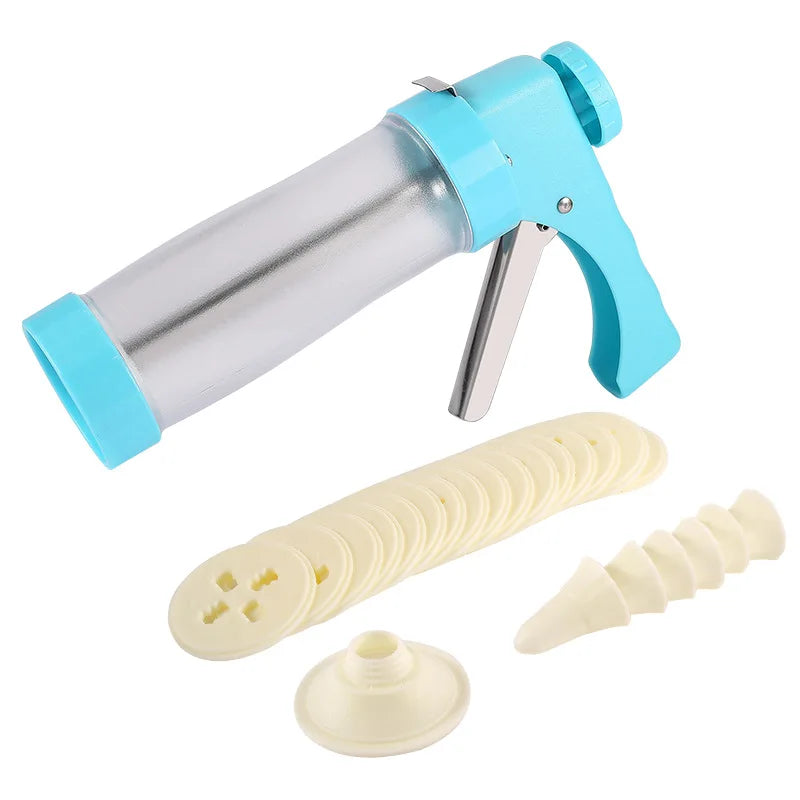 23-Piece Cookie Press Gun Kit – Biscuit & Cake Decorator