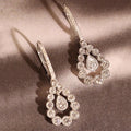 Huitan Waterdrop Drop Earrings – Sparkling Cubic Zirconia