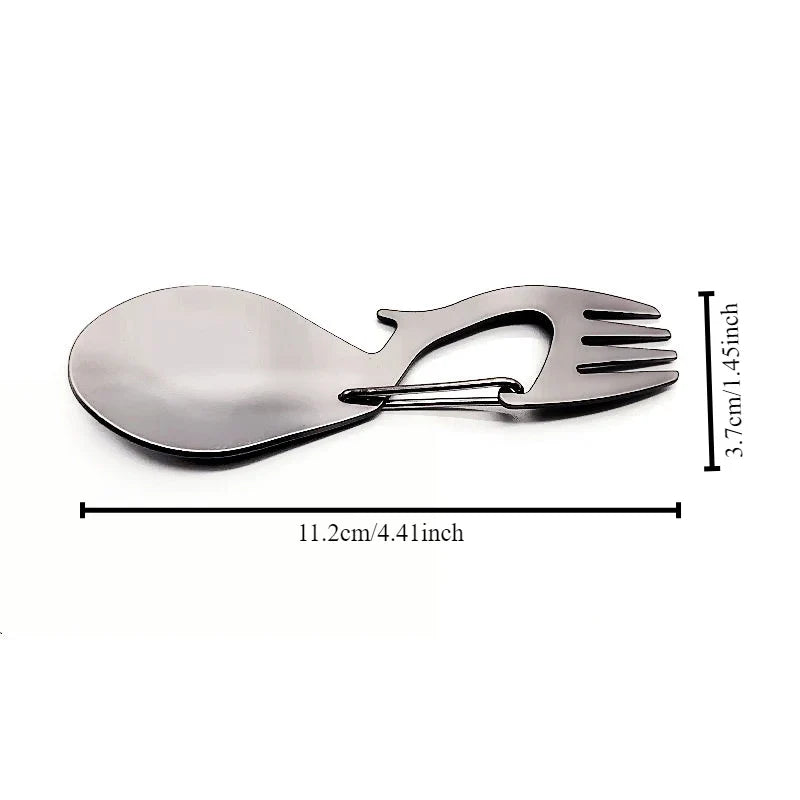 Titanium Spork – Lightweight Camping Fork & Spoon Utensil