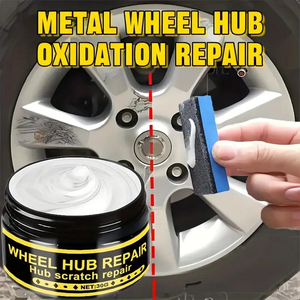 Wheel Rim Scratch Repair Wax & Metal Polish Kit – Chrome & Aluminum